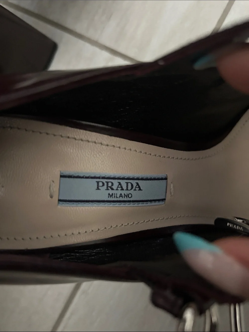 Prada sophisticated burgundy
